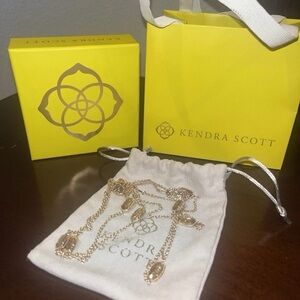 Kendra Scott Gold Oval Charm Necklace